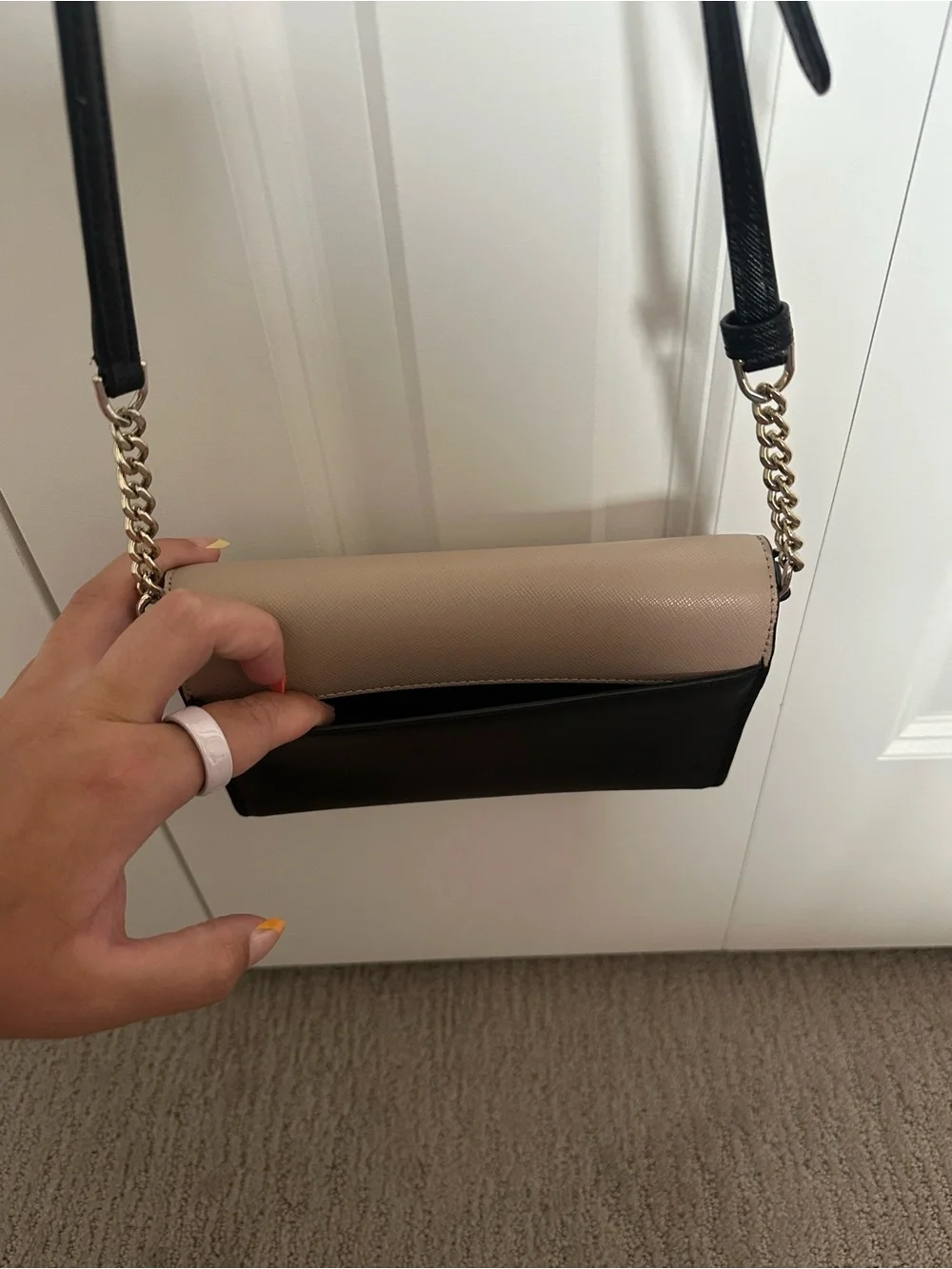 Kate Spade Tan and Black Crossbody Bag